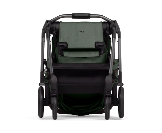 Cochecito completo Joolz Hub2 silla + capazo + organizador + protector lluvia Forest green