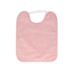 Babero toalla plastificado con goma Tutete rosa claro - imagen
