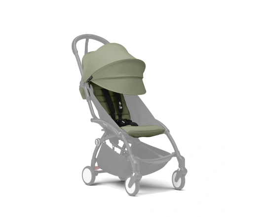 Cochecito silla + capazo newborn shell Stokke YOYO³ Olive (Chasis Blanko)
