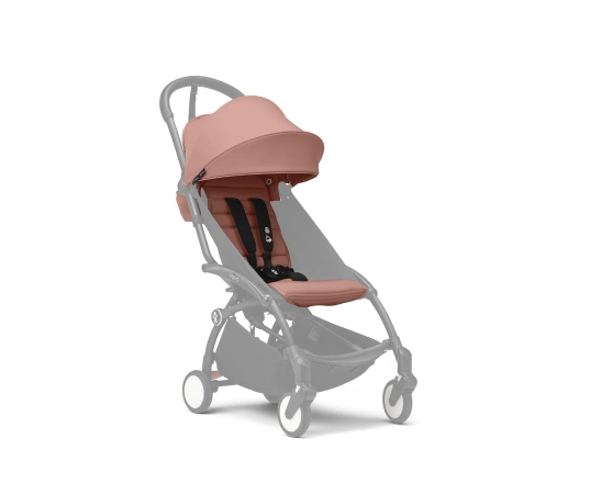 Cochecito silla + capazo newborn shell Stokke YOYO³ Ginger (Chasis Blanco)