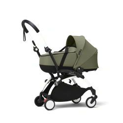 Cochecito silla + capazo newborn shell Stokke YOYO³ Olive (Chasis Blanko) - imagen