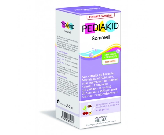 Bebida natural para armonizar el sueño PEDIAKID SOMMEIL JARABE 250 ml