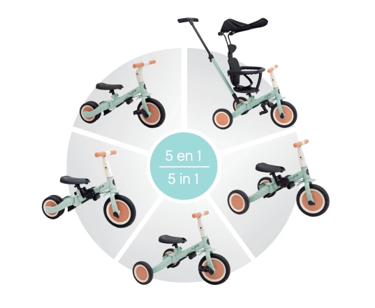Triciclo multifuncion Gyro+ Olmitos - Verde