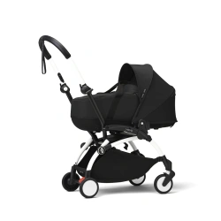 Універсальна коляска 2 в 1 з люлькою newborn shell Stokke YOYO³  Black (шасі White) - зображення