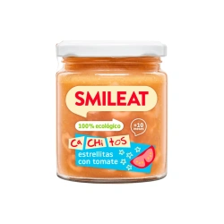 Органічне пюре Smileat Зі шматочками зірочок в томаті  (230 г) - зображення