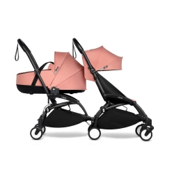 Cochecito silla + capazo para hermanos BABYZEN YOYO²- Ginger (Chasis Negro) - imagen