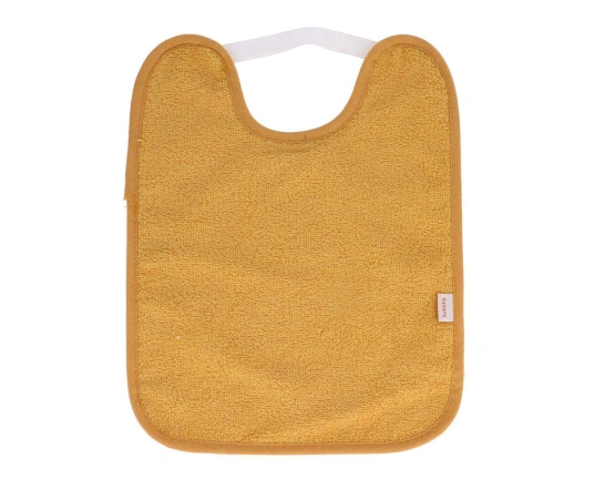 Babero toalla plastificado con goma Tutete Mostaza 