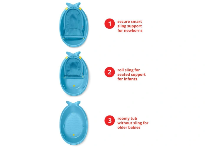 Bañera Smart Sling Ballena de 3 etapas Skip Hop - Azul – tienda oficial en KIDSLINE | Productos originales-36 - imagen