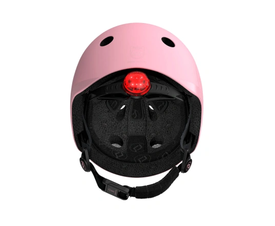 Шолом захисний дитячий Scoot and Ride, пастельно-рожевий, з ліхтариком, 51-55 cm (S-M)