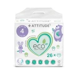 Pañales ECO Attitude Talla 4 (7-18Kg) 26u - imagen