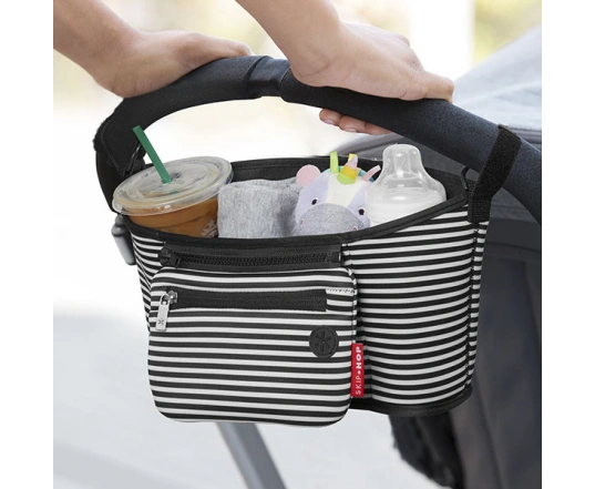 Organizador para el carrito Skip Hop blanco y negro