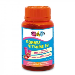 Ositos de gominola naturales vitamina D-3 PEDIAKID GOMMES VITAMINE D3, 60 unidades - imagen