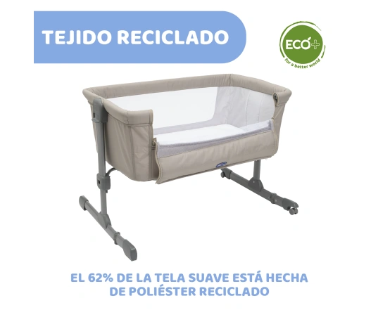 Приставне ліжечко Chicco Next2Me Essential Re Lux Dune