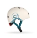 Casco infantil Scoot and Ride 45-51 cm (XXS-S) Gris claro (con linterna)