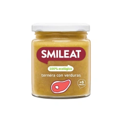 Органічне пюре Smileat Яловичина з овочами (230 г) - зображення