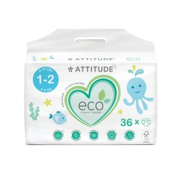 Pañales ECO Attitude Talla 1-2 (3-6Kg) 36u - imagen