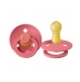 2 Chupetes BIBS Colour Round Coral/Ruby 6-18 M