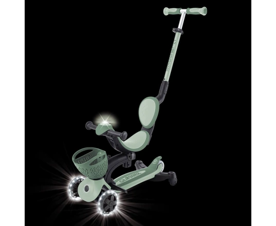 Самокат Globber Go Up Baby Lights 360 Olive
