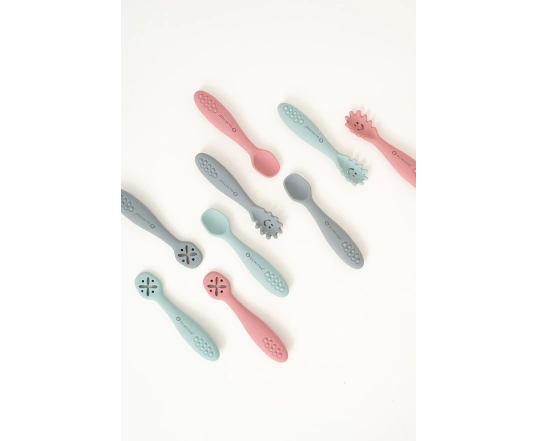 Set cubiertos de aprendizaje Olmitos - Azul