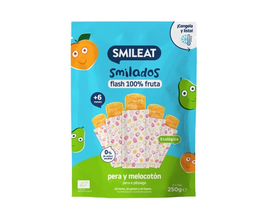 Фруктовий лід Smileat Груша та персик 250г (5x50г)