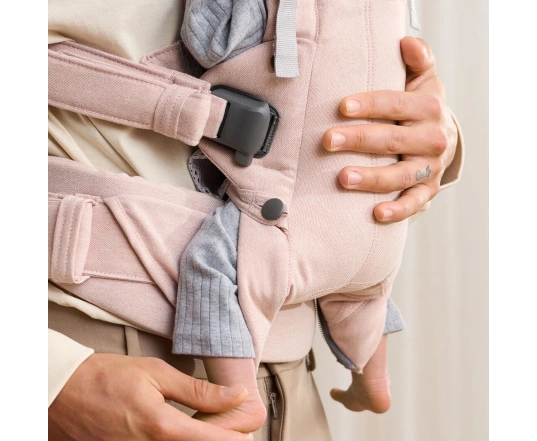 Mochila porta Bebé Harmony BabyBjörn Tejido Woven / Melange, Rosa Claro