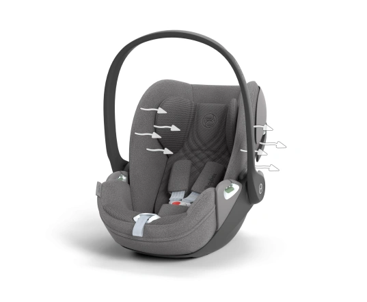 Автокрісло Cybex Cloud T-iSize Plus 0-13кг - Mirage Grey