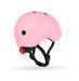 Casco infantil Scoot and Ride 51-55 cm (S-M) - Rosa pastel (con linterna)