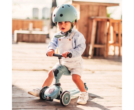 Patinete Scoot and Ride de la serie Highwaykick-1, gris y azul, 1-5 años