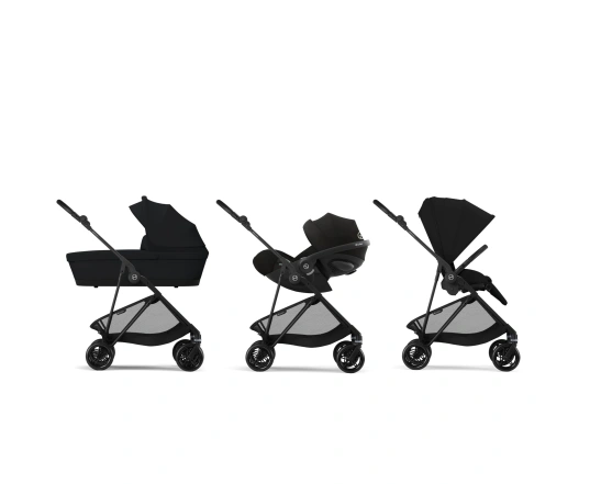 Універсальна коляска 2 в 1 Cybex Melio Carbon - Magic Black