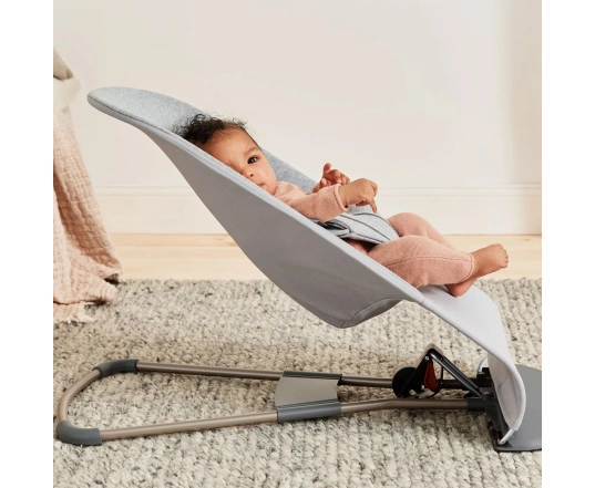 Hamaca Bliss BabyBjörn Tejido 3D Jersey - Blanco/Gris