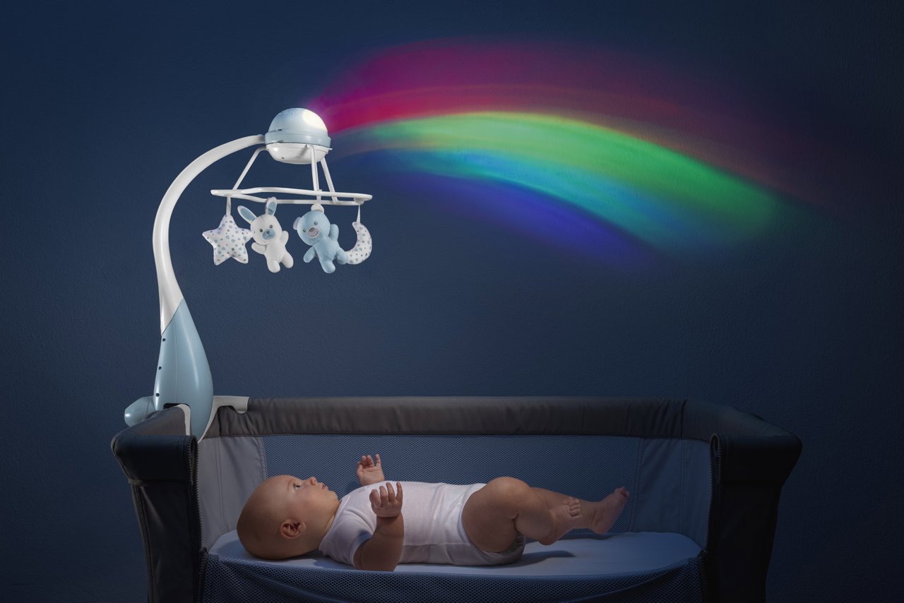 Móvil proyector Chicco Arcoiris Beige | KIDSLINE-35 - imagen