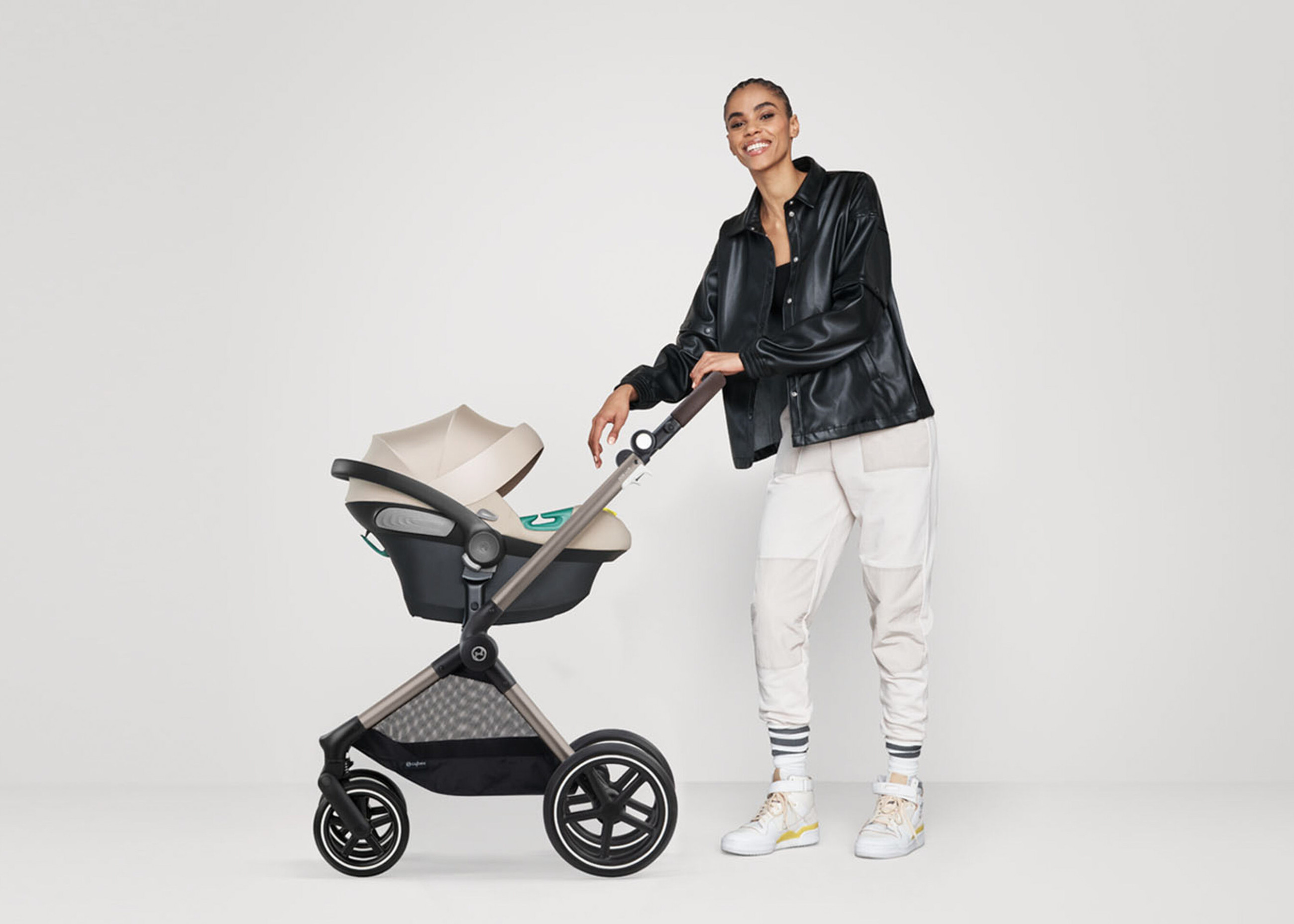 Універсальна коляска 2 в 1 Cybex EOS Lux - SLV Lava Grey | KIDSLINE-40 - зображення