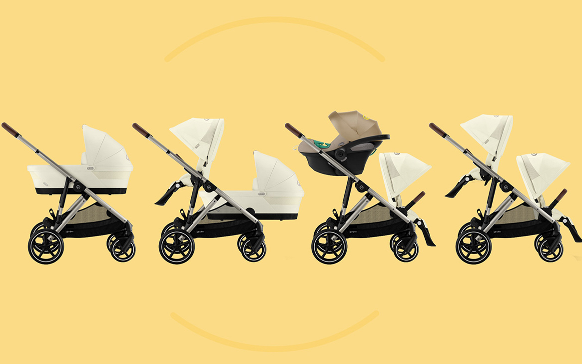 Універсальна коляска 2 в 1 Cybex e-Gazelle S - SLV Stone Grey | KIDSLINE-57 - зображення