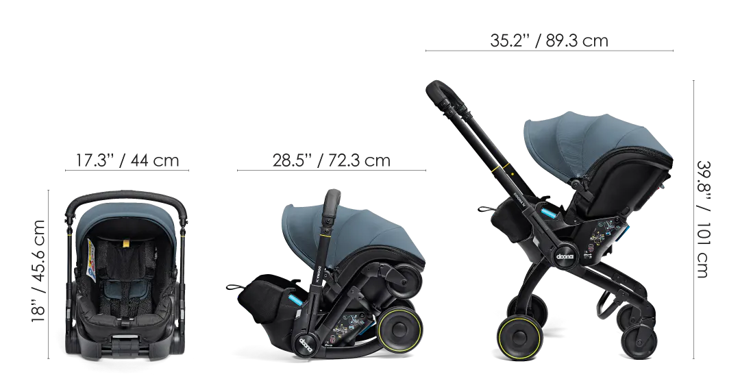 Silla de coche Doona X + Base X - Ocean blue | KIDSLINE-78 - imagen